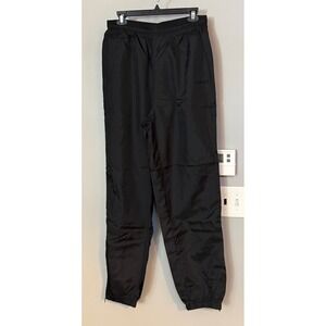 Adidas Vintage Nylon Track Pants‎ Joggers Elastic Waist tech fleece lined L